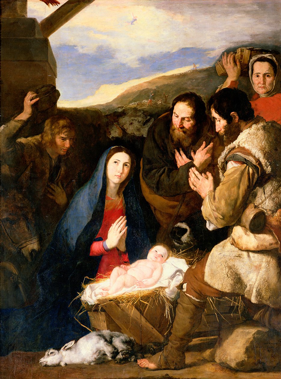 Pásztorok imádása, 1650 alkotó: Jusepe de Ribera
