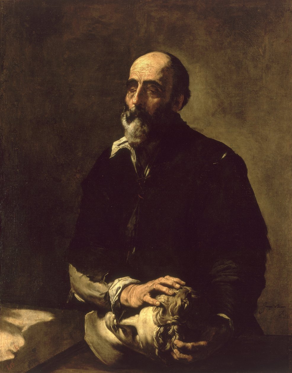A vak szobrász portréja, Gambazo (1602-64) 1632 alkotó: Jusepe de Ribera