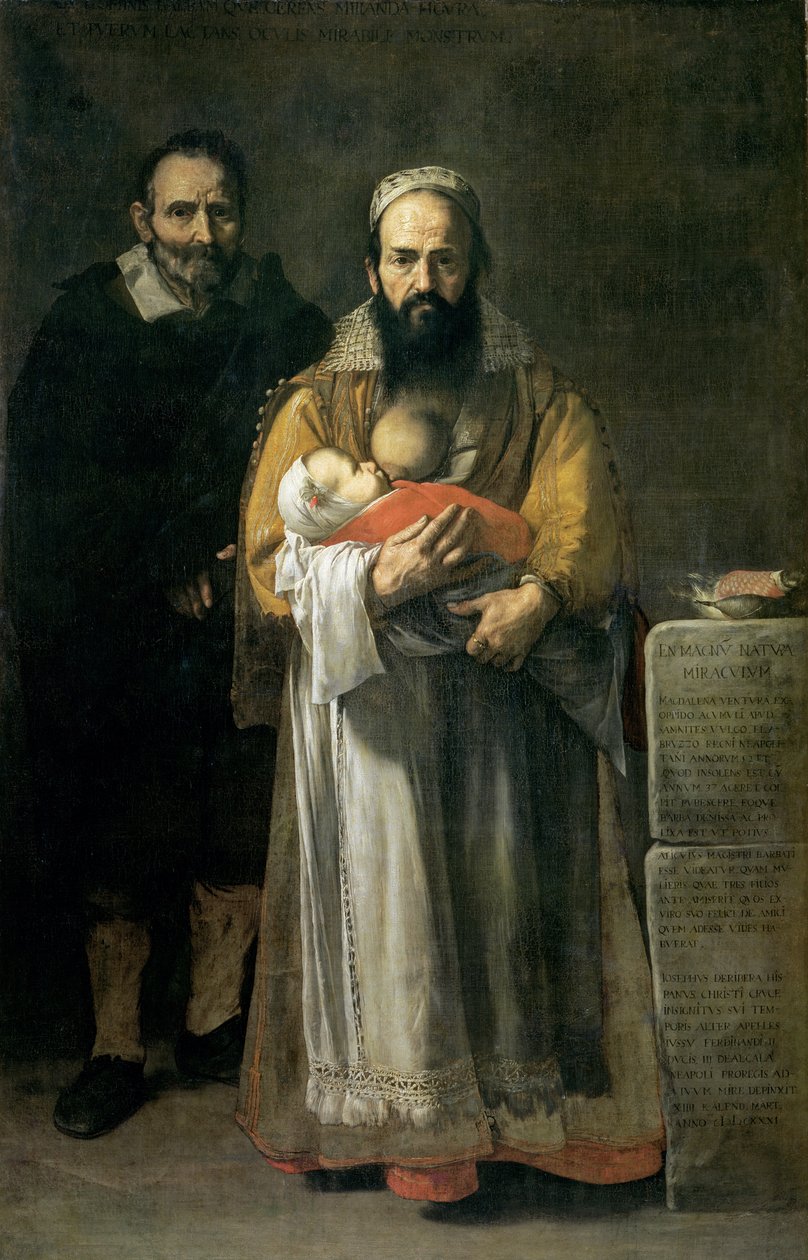 A szakállas nő szoptat, 1631 alkotó: Jusepe de Ribera