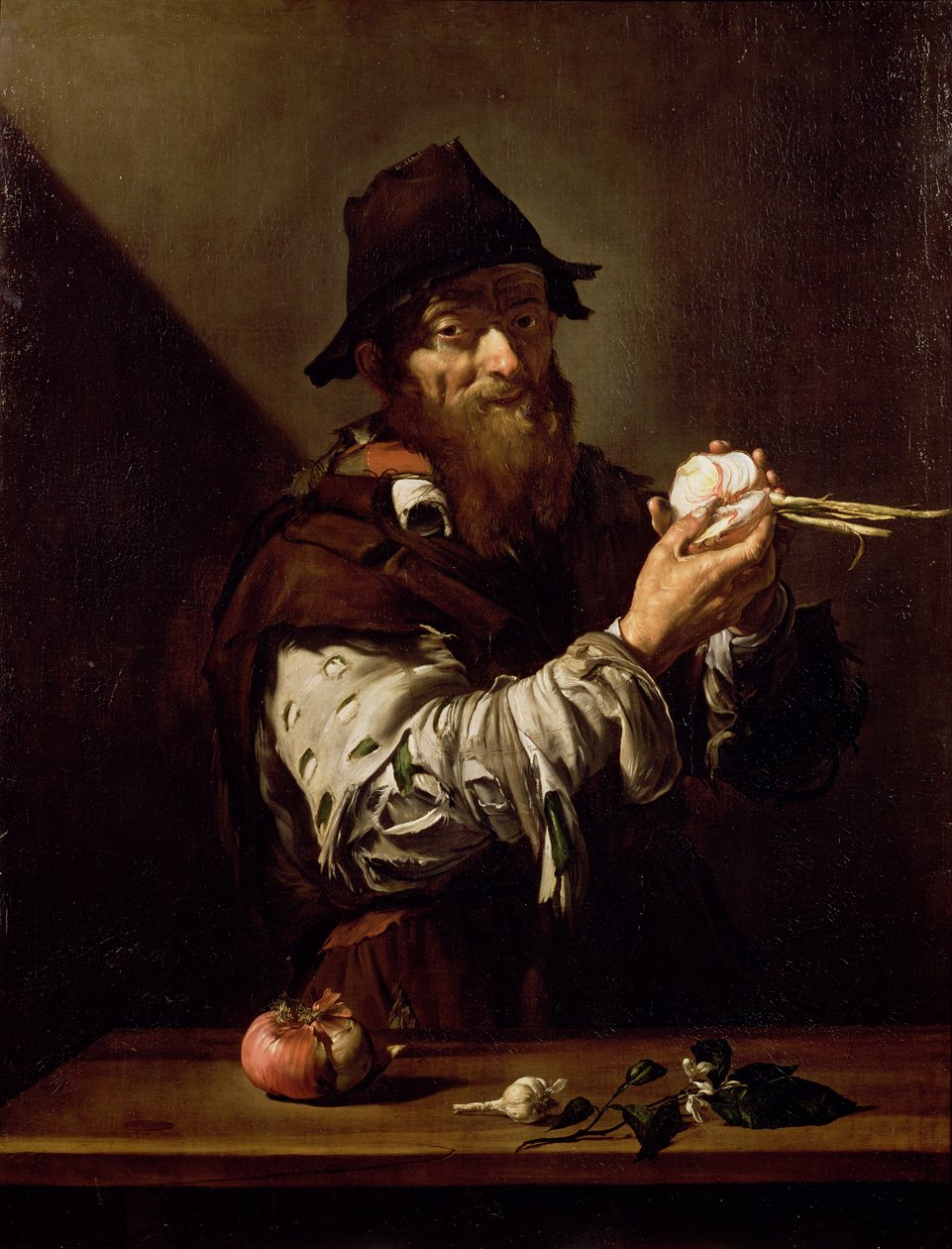 Egy hagymás öregember portréja alkotó: Jusepe de Ribera