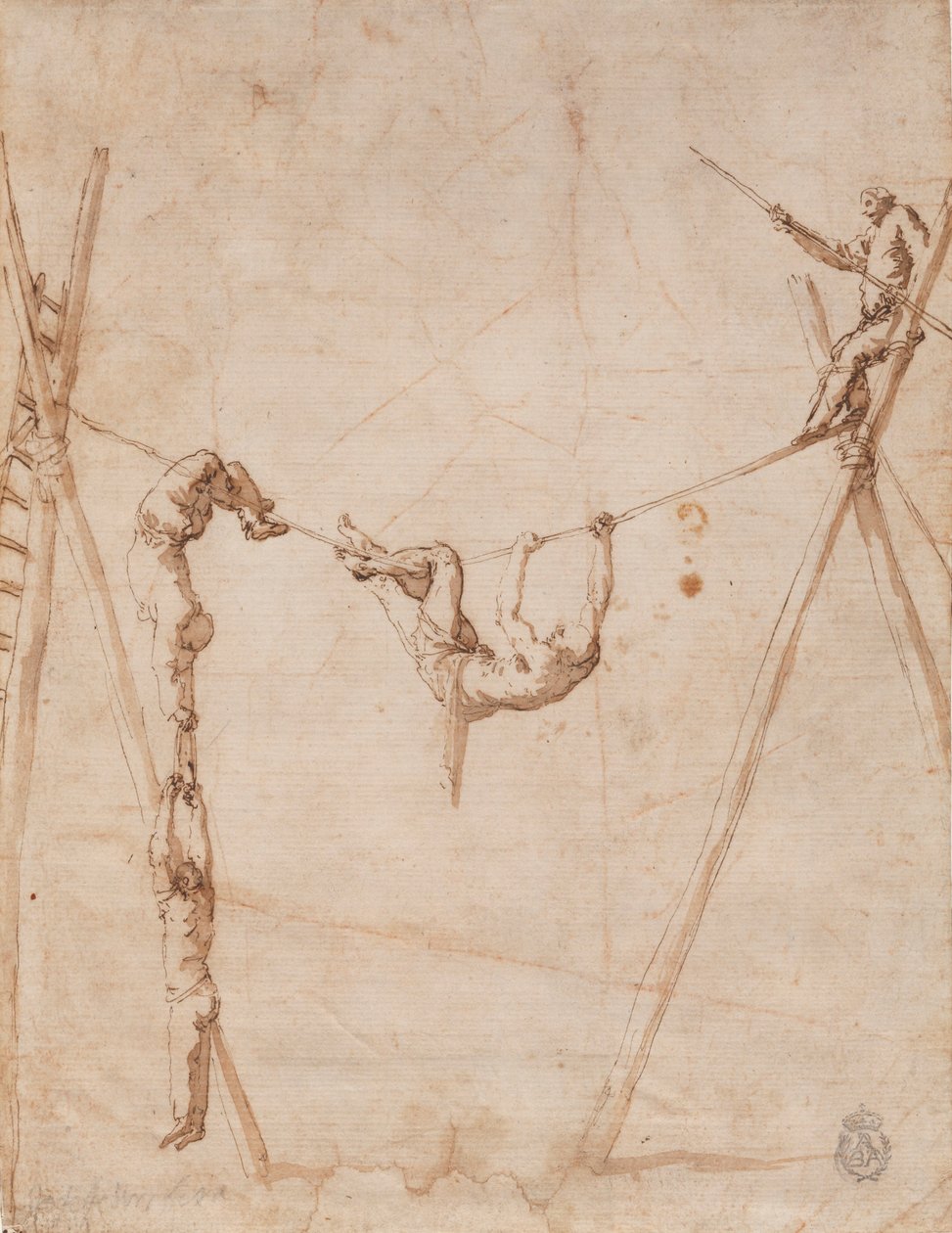 Akrobaták a kötélen. alkotó: Jusepe de Ribera