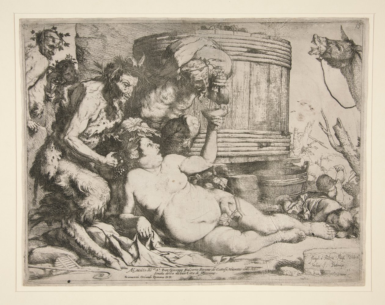 Bacchanal (Drunken Silenus) alkotó: Jusepe de Ribera