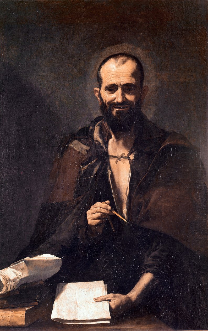 Arkhimédész ábrázolása (olaj, vászon alkotó: Jusepe de Ribera