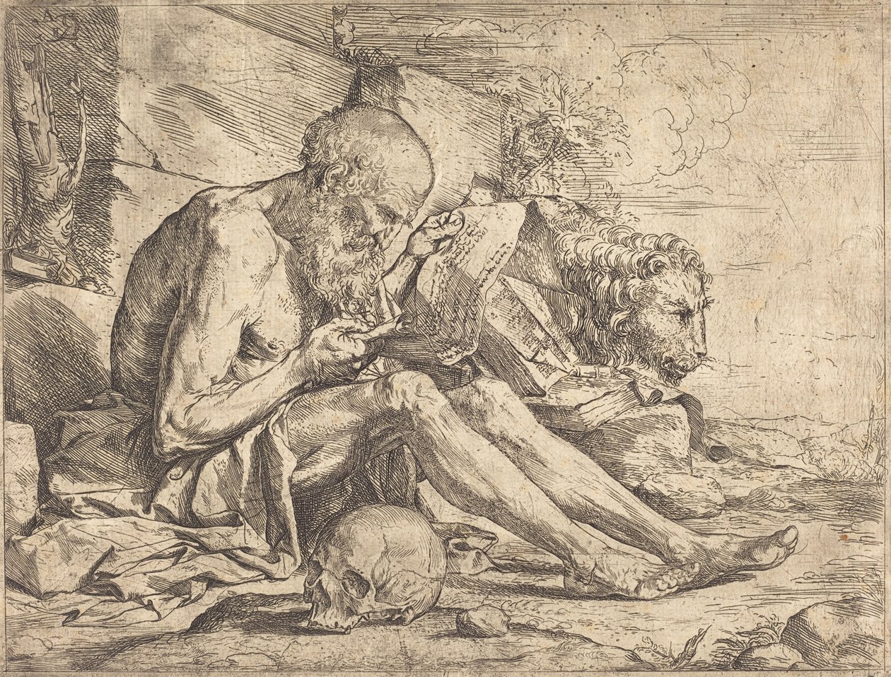 Szent Jeromos Reading alkotó: Jusepe de Ribera