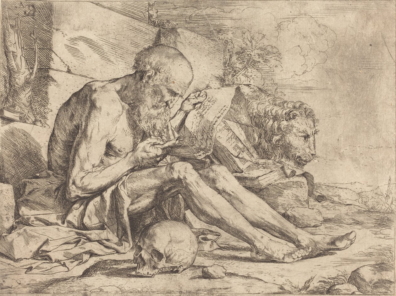 Szent Jeromos Reading alkotó: Jusepe de Ribera