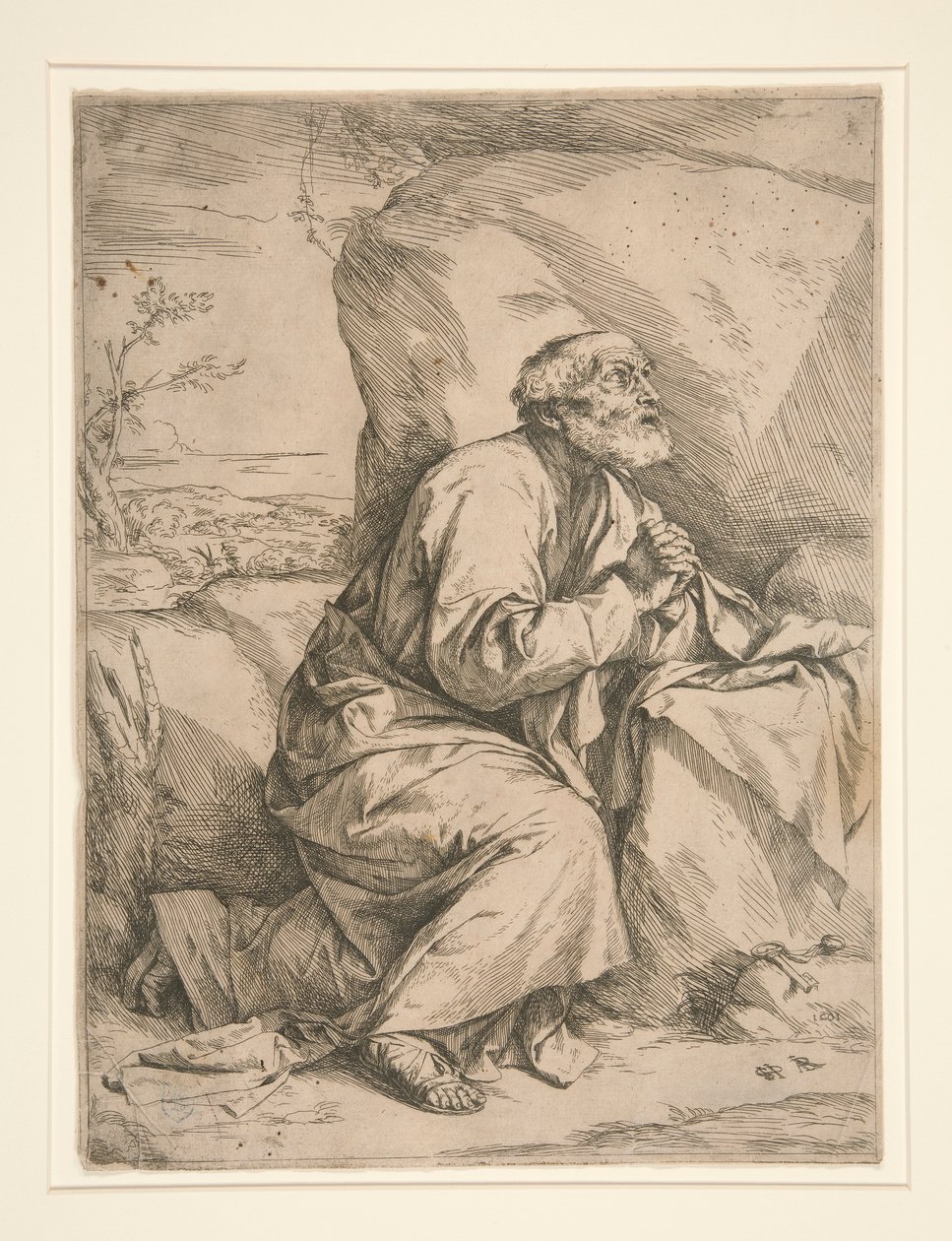 Szent Péter a bűnbánatban alkotó: Jusepe de Ribera