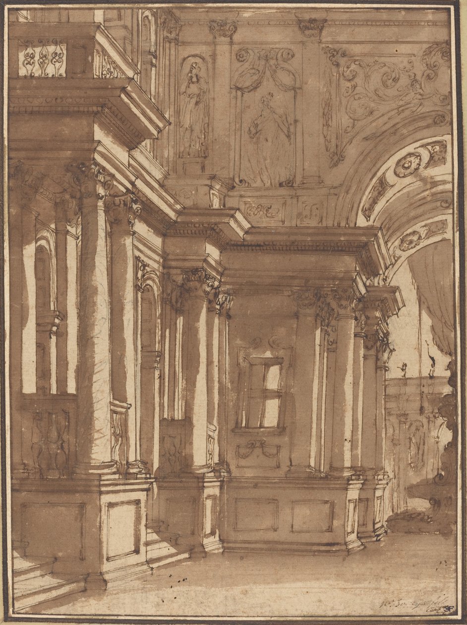 Egy palota belseje alkotó: Juste François Boucher