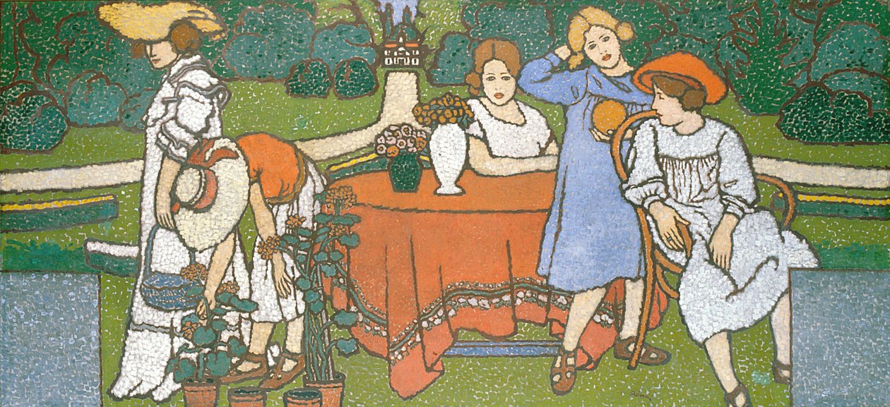 Panelkép a Schiffer-villához alkotó: József Rippl Rónai