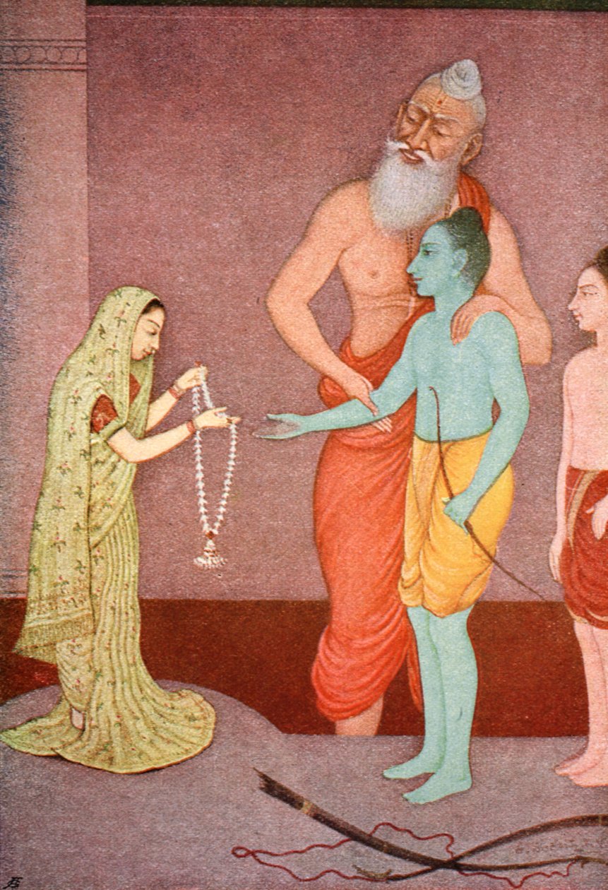 Rama házassága, 1913. alkotó: K Venkatappa