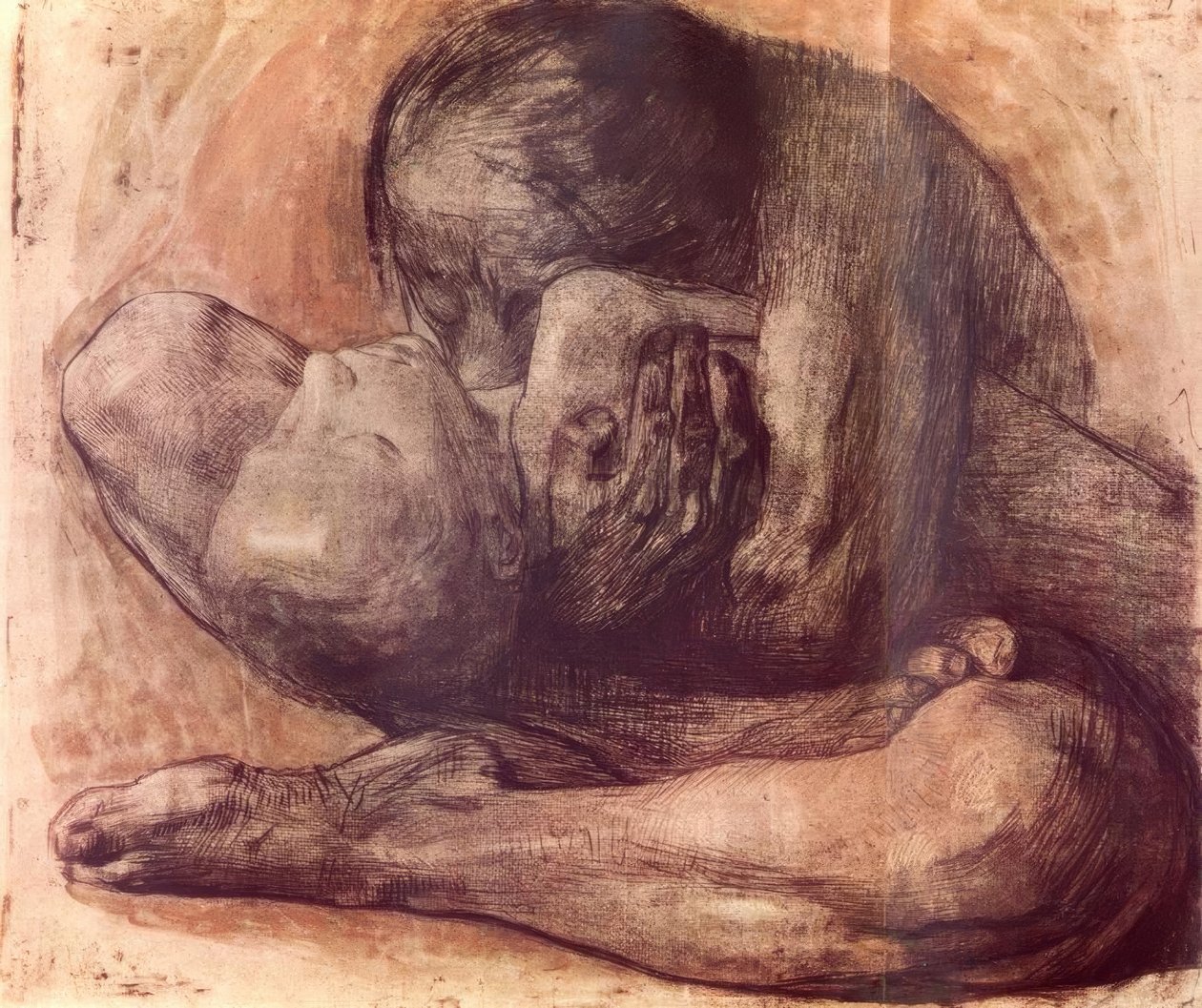 Nő halott gyerekkel alkotó: Käthe Kollwitz