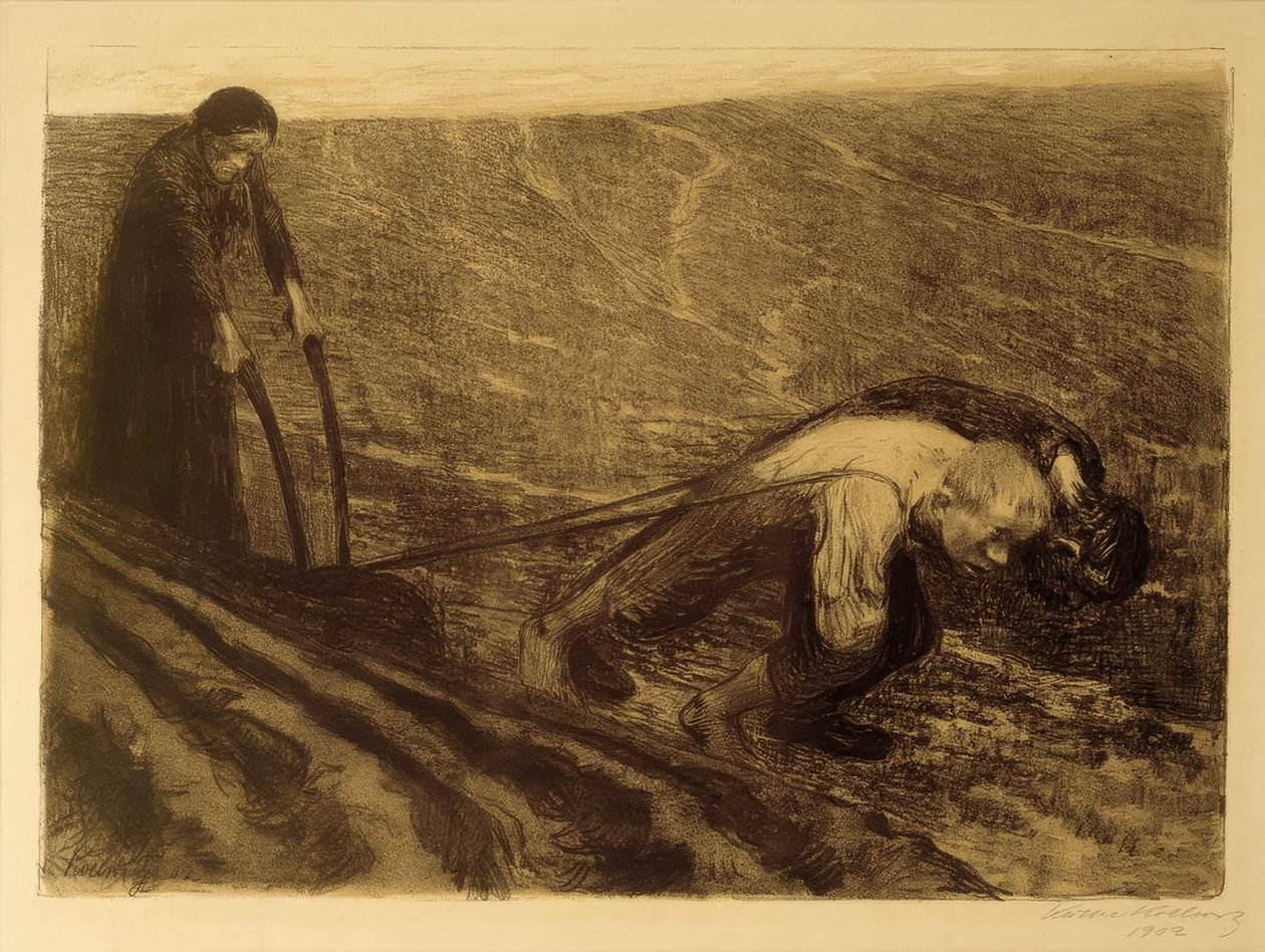 K.Kollwitz, Ploughman és nő alkotó: Käthe Kollwitz