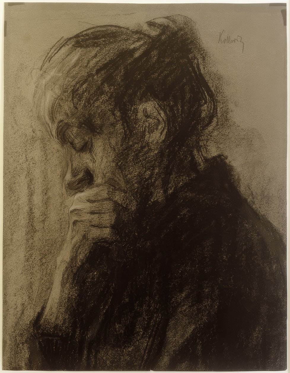 Női fej profilban alkotó: Käthe Kollwitz