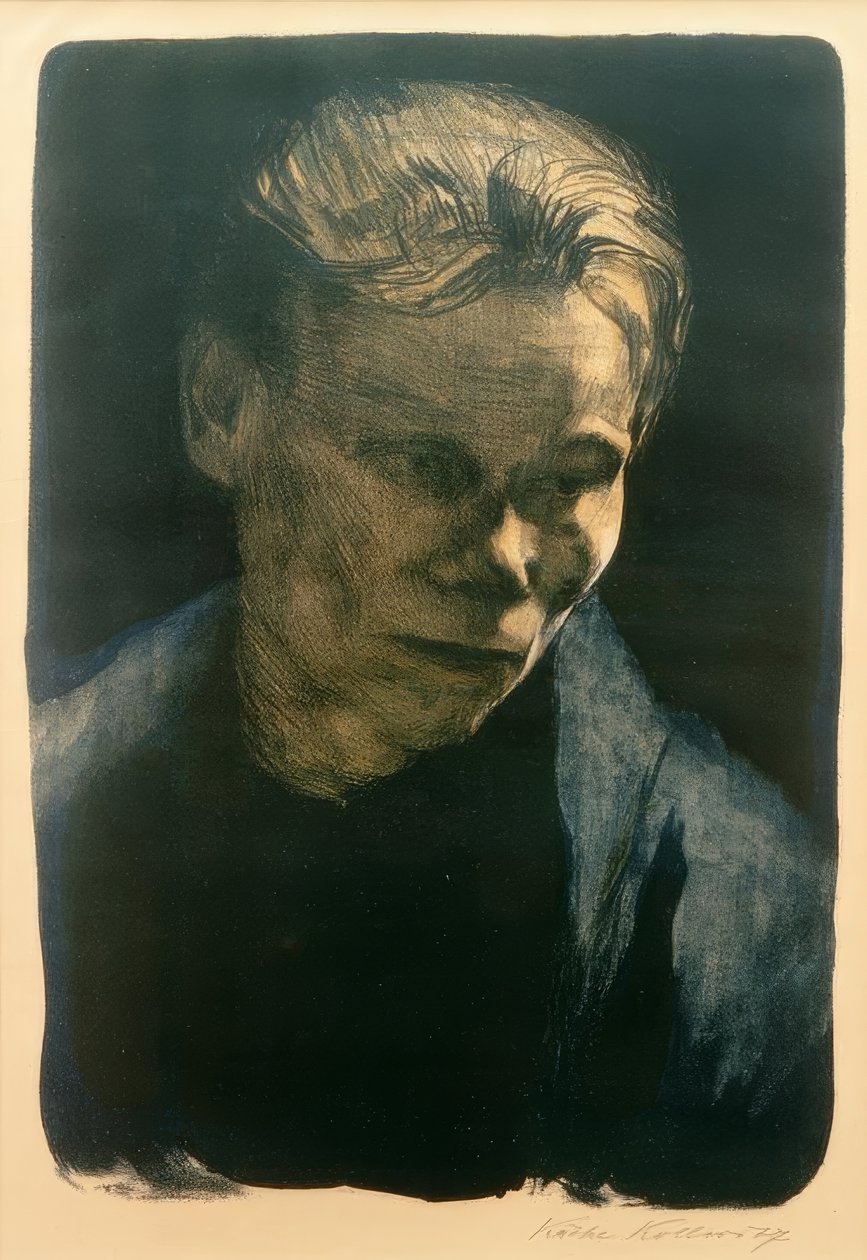 K. Kollwitz, munkásnő félalakos portréja alkotó: Käthe Kollwitz