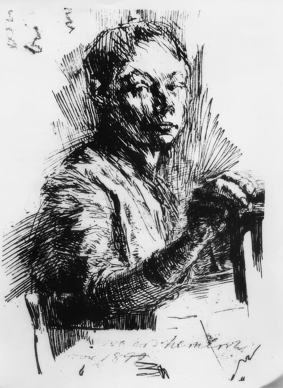 Käthe Kollwitz, önarckép, rajz alkotó: Käthe Kollwitz
