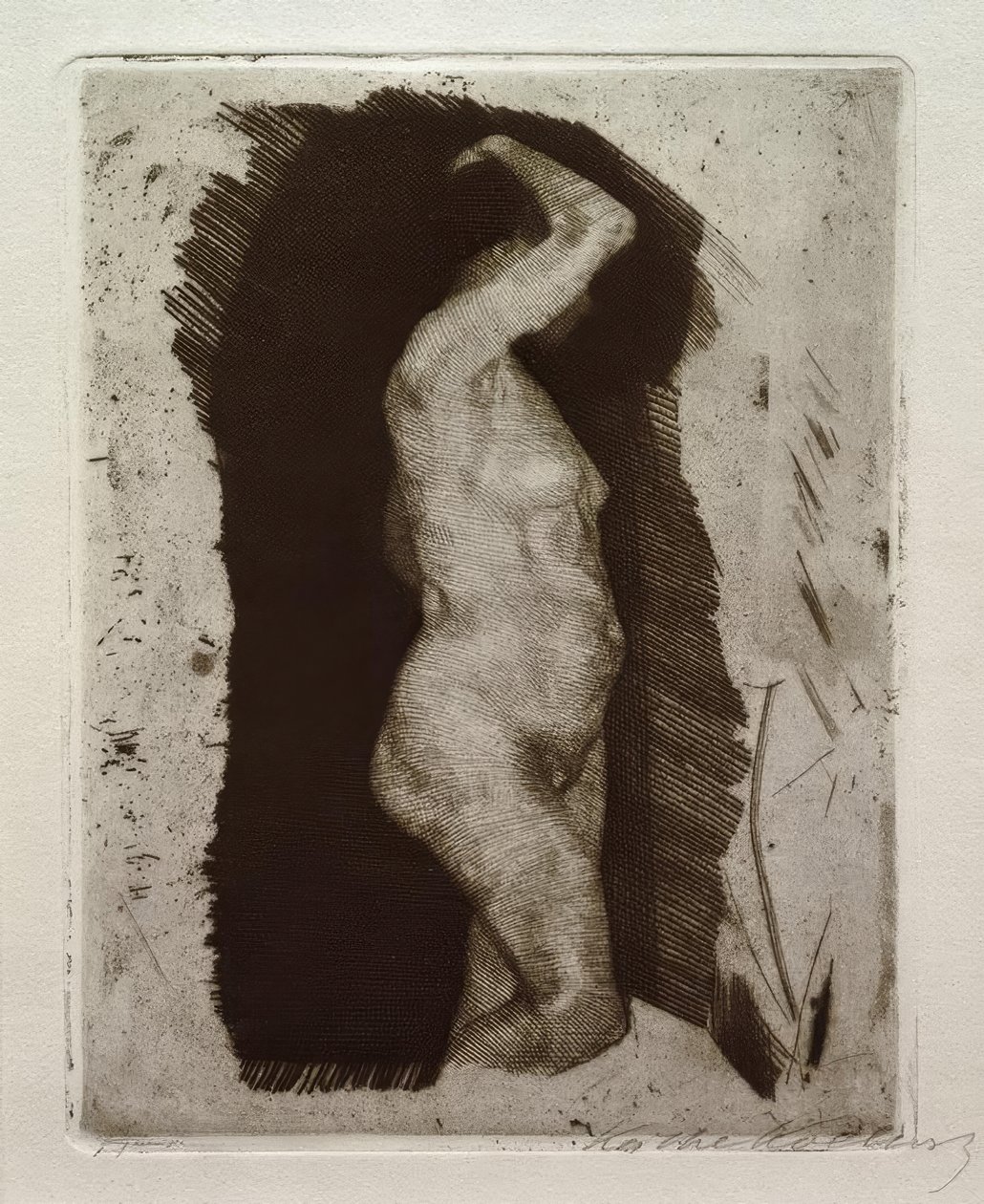 Álló női akt alkotó: Käthe Kollwitz