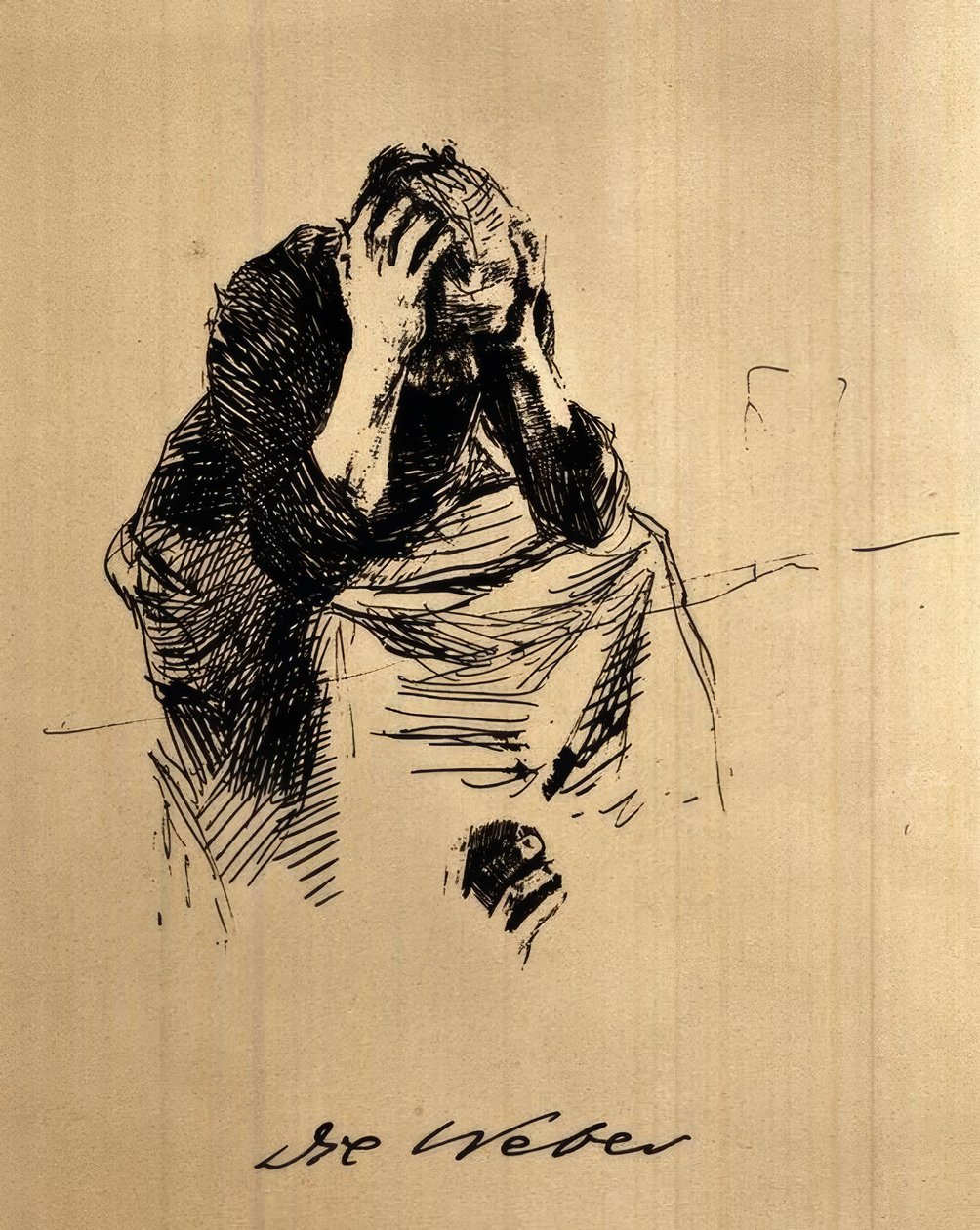Gyászoló nő alkotó: Käthe Kollwitz