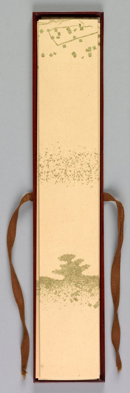 Verses kartondoboz, 1868-1912. alkotó: Kamisaka Sekka