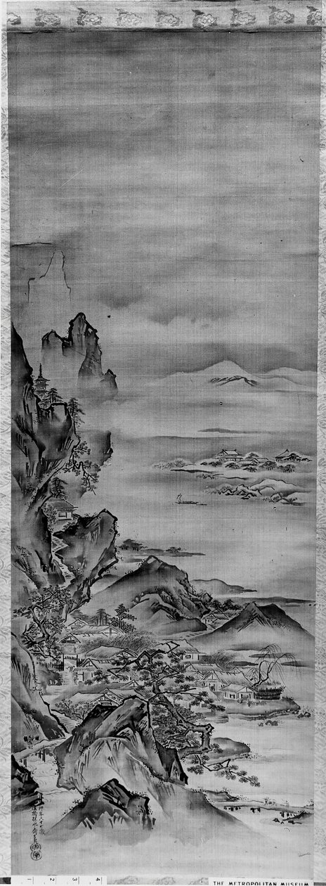 Kilátás a Horai-hegyre, 19. század. alkotó: Kano Tansui