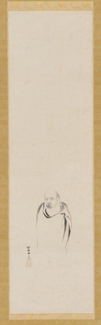 Bodhidharma, Edo-korszak, 17. század. alkotó: Kanō Tan’yū