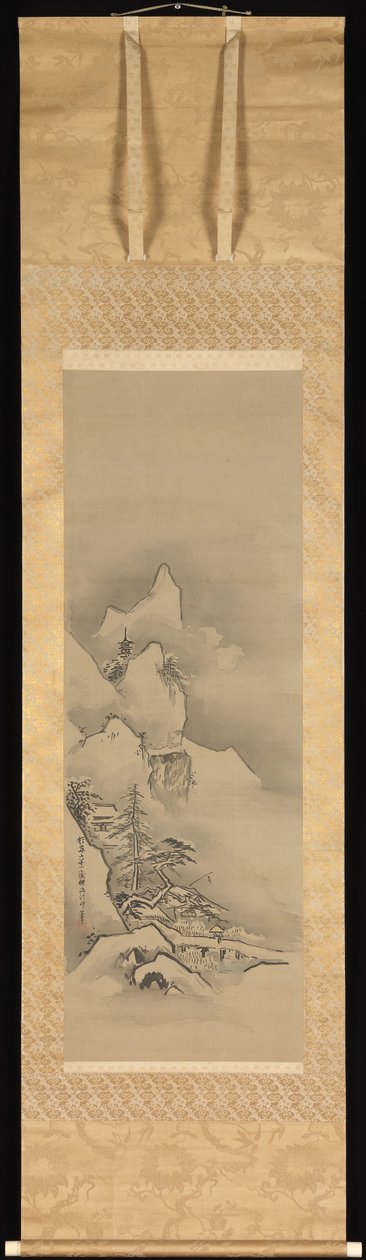Téli táj, 1662. alkotó: Kanō Tan’yū