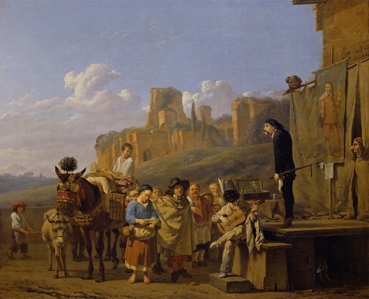 Az olasz sarlatánok, 1657 alkotó: Karel Dujardin