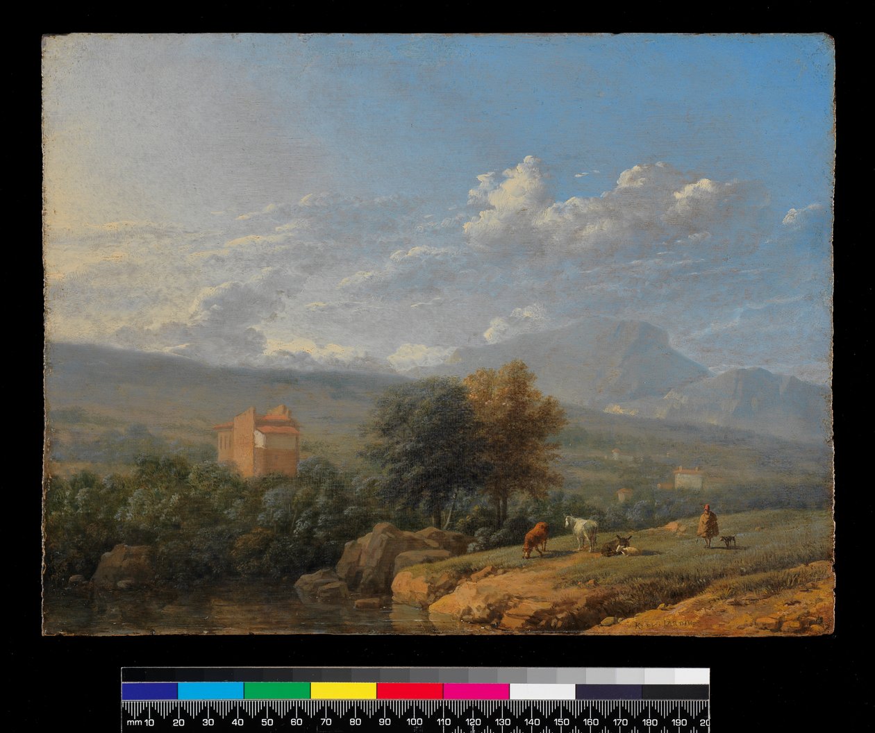 Olasz táj, 1678 előtt alkotó: Karel Dujardin