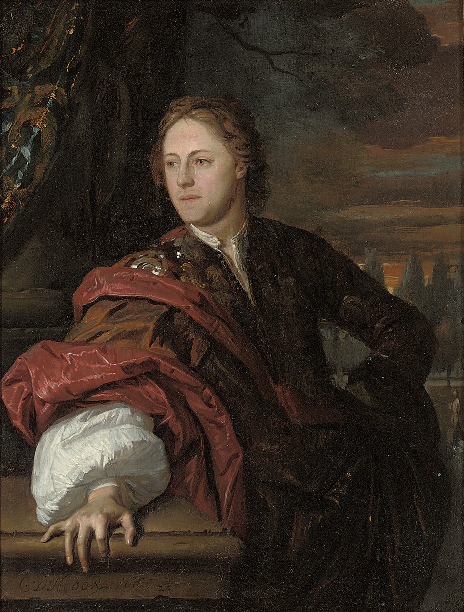 Egy férfi portréja alkotó: Karel de Moor