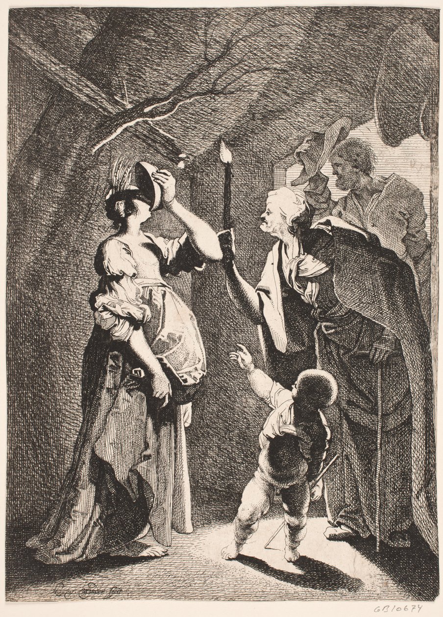 Cerest kigúnyolta Stellio alkotó: Karel van III Mander