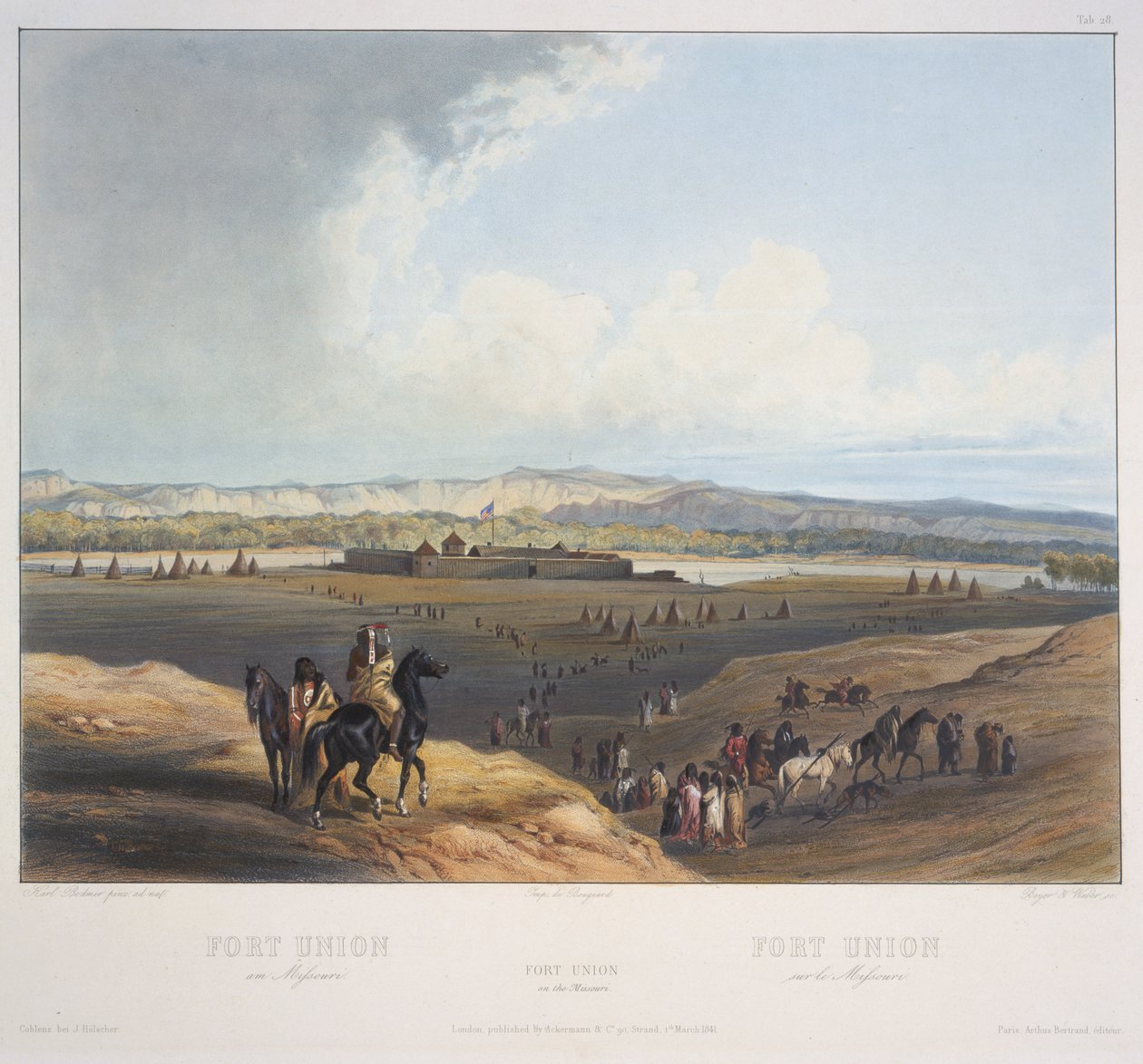 Fort Union Missouri államban alkotó: Karl Bodmer