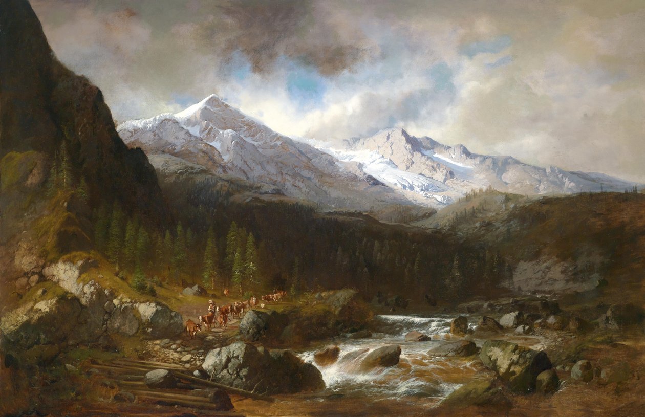 Szarvasmarhahajtás alkotó: Karl Millner