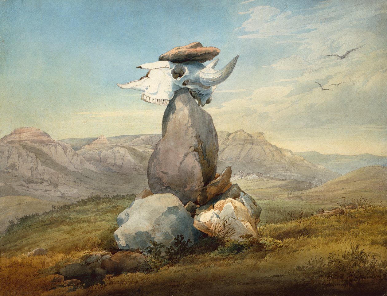 Assinboin Medicine Jel alkotó: Karl Bodmer