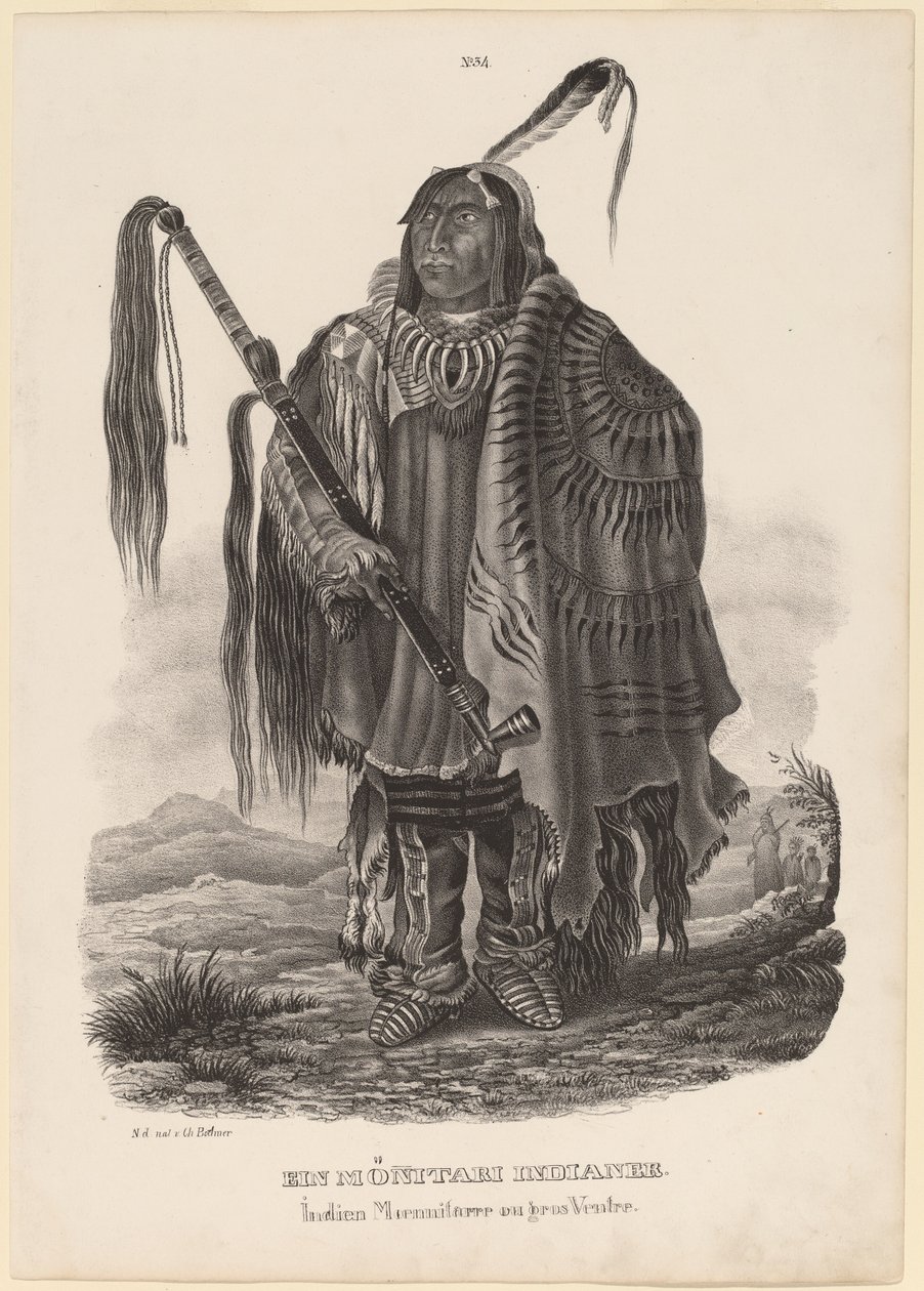 Monitari indián alkotó: Karl Bodmer