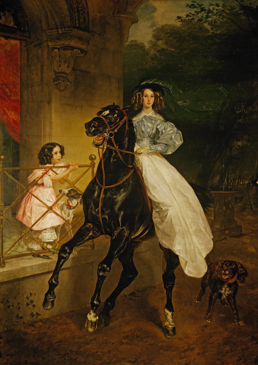 Orosz: "A Rider" A Rider alkotó: Karl Bryullov