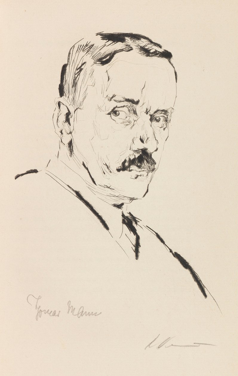 Thomas Mann portréja 1875-1955, 1924. alkotó: Karl Dannemann