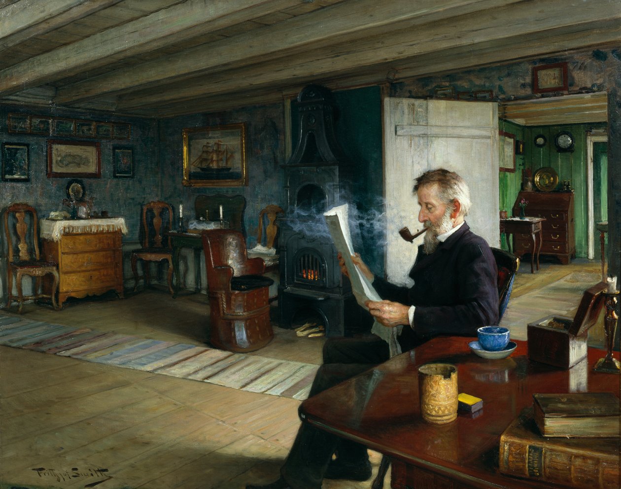 A kapitányok nappalija alkotó: Karl Frithjof Smith