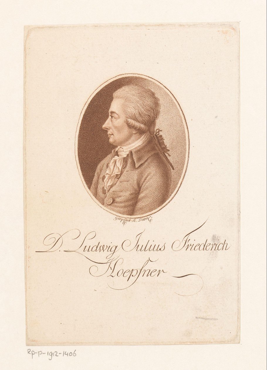 Ludwig Höpfner portréja alkotó: Karl Goepfert