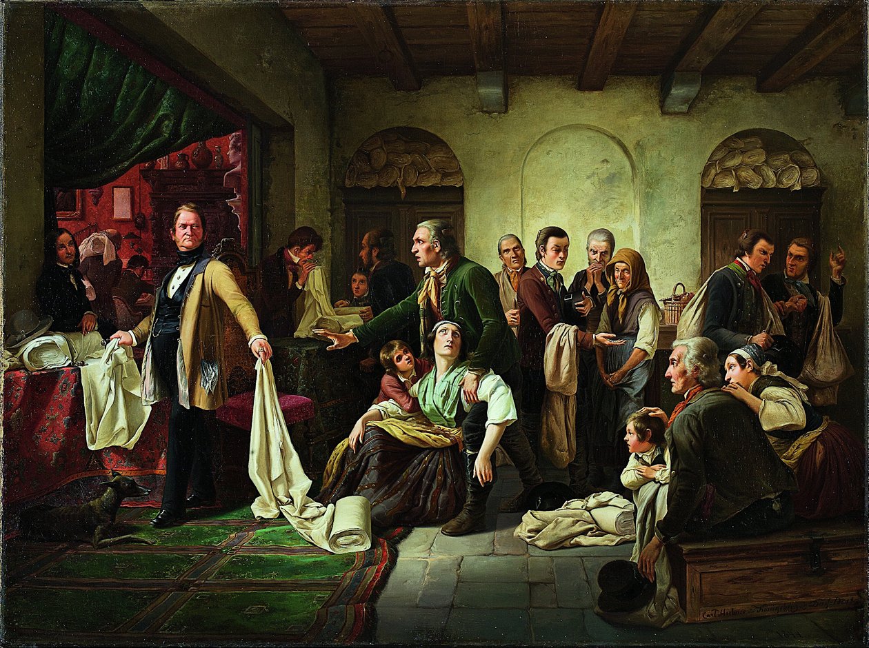 A sziléziai takácsok alkotó: Karl Hübner