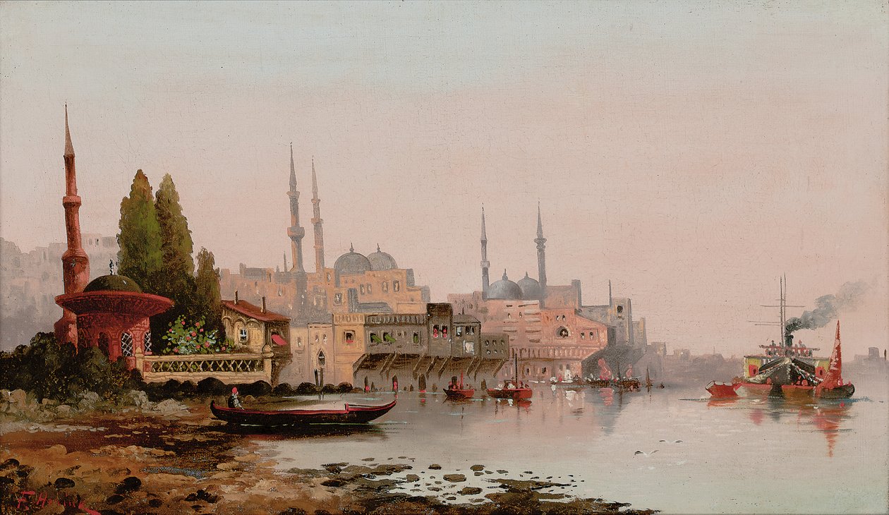 Bejrút, 1890 körül (olaj, vászon) alkotó: Karl Kauffman