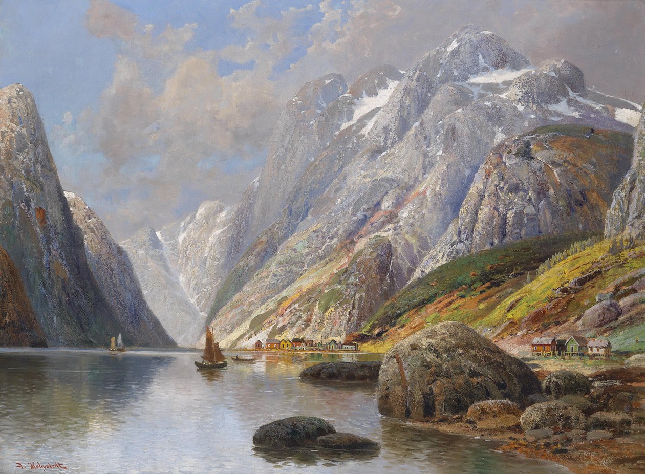 Fjord táj alkotó: Karl Kaufmann