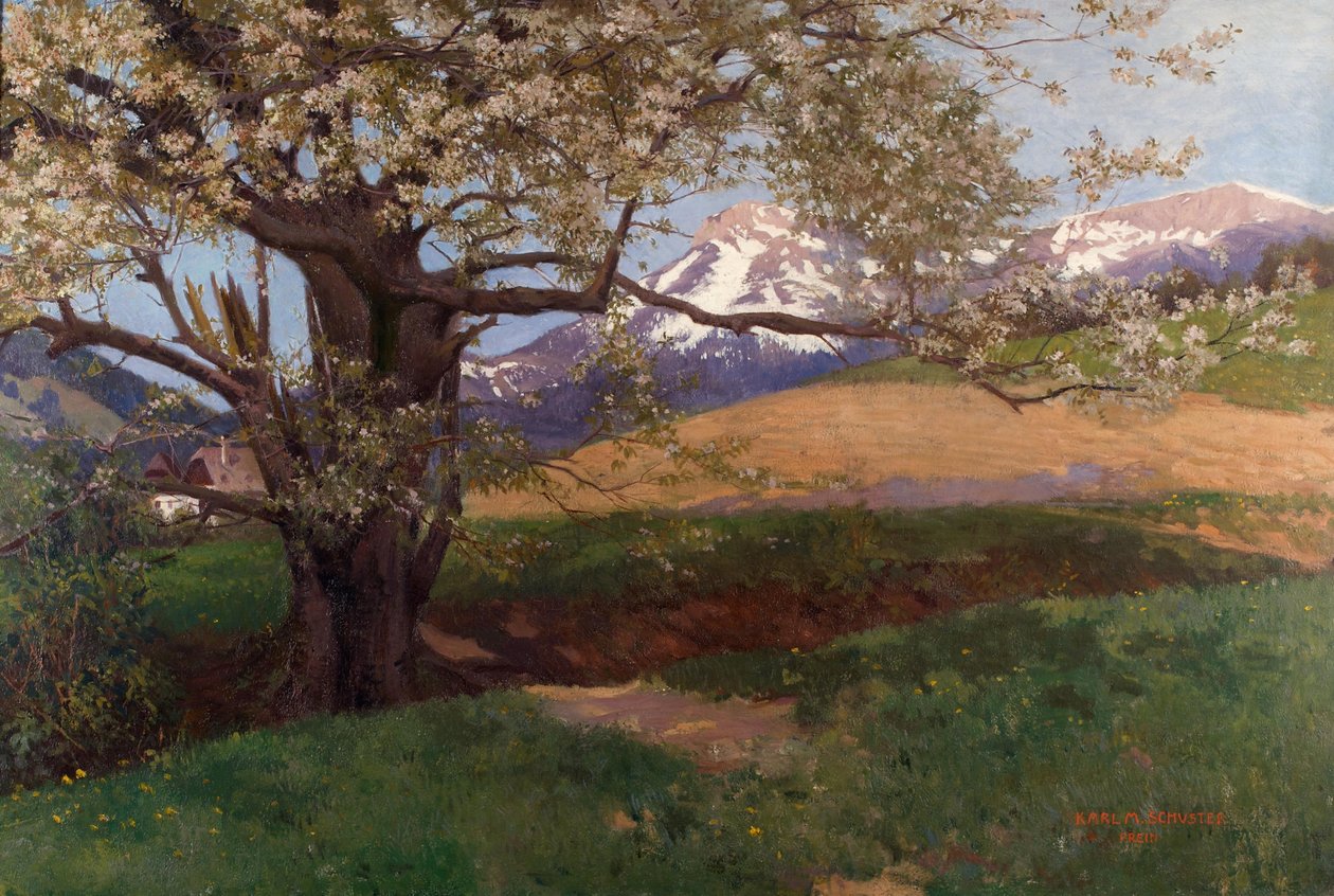 Virágzó cseresznyefa alkotó: Karl Maria Schuster