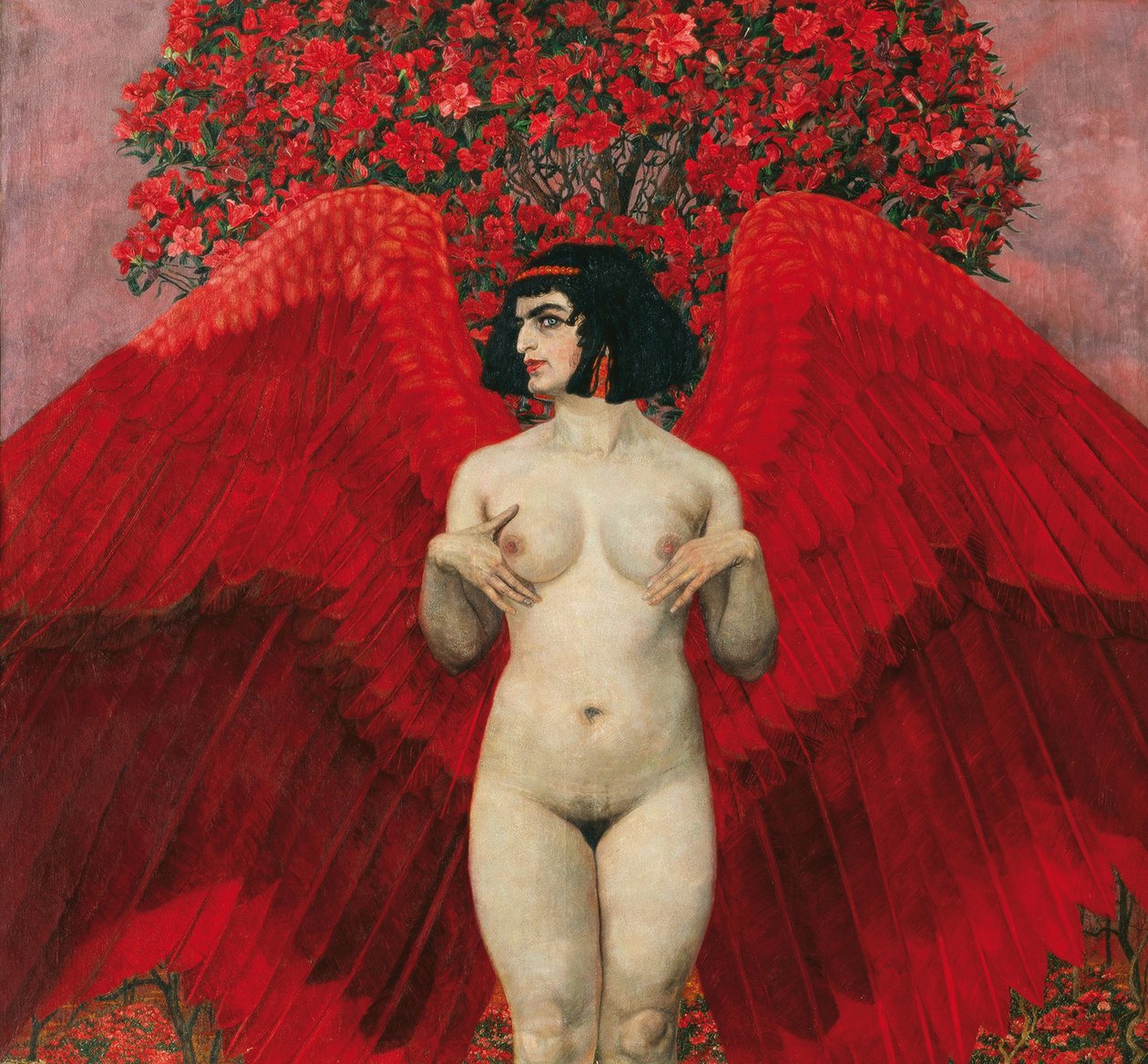 Vörös angyal, 1902 alkotó: Karl Mediz