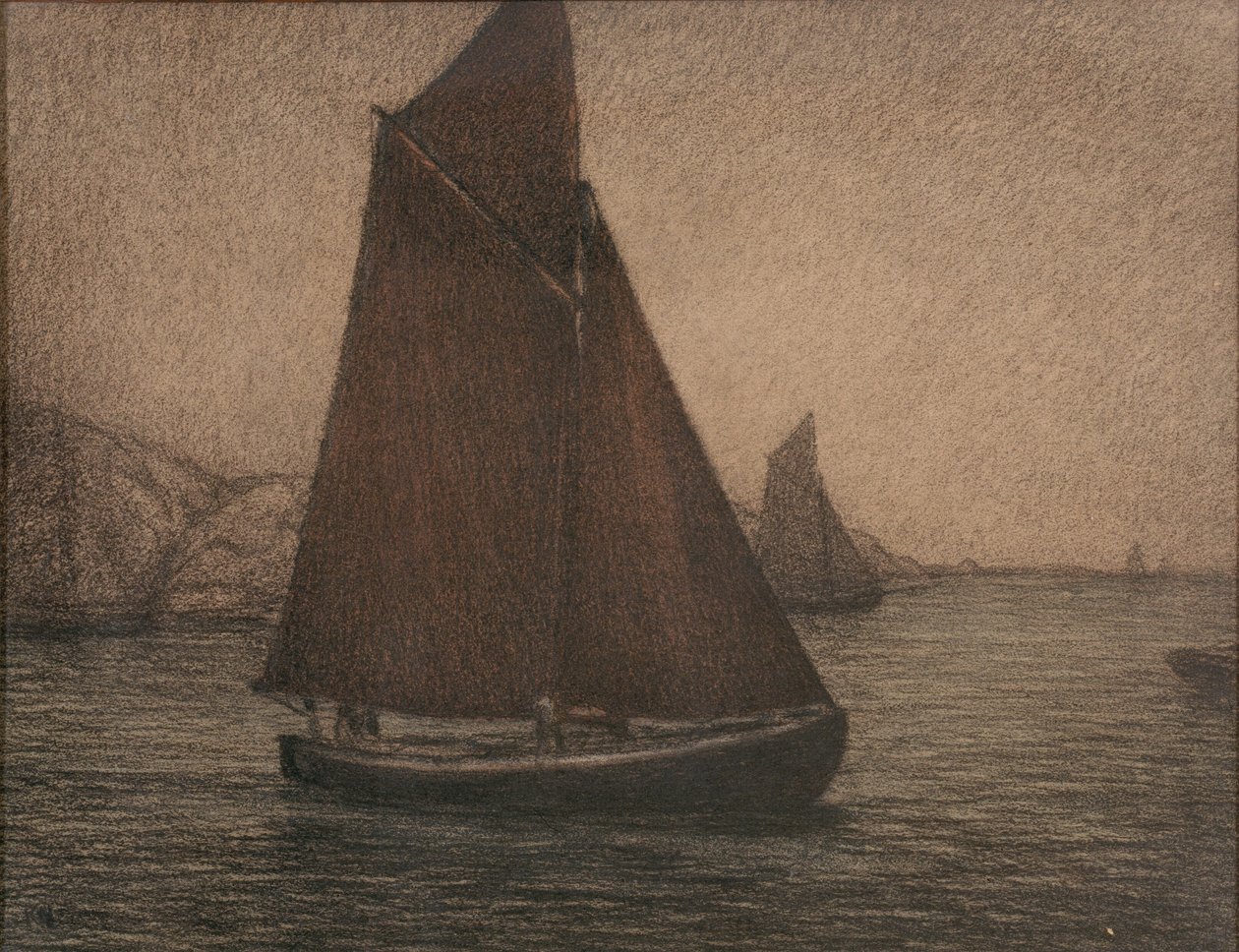 Hálós horgászcsónakok alkotó: Karl Nordström