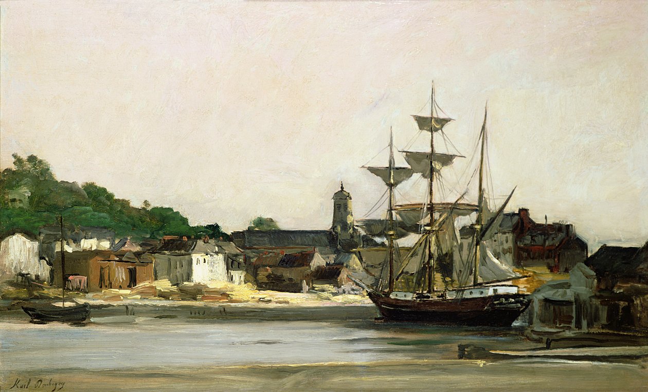 Honfleur kikötője alkotó: Karl Pierre Daubigny