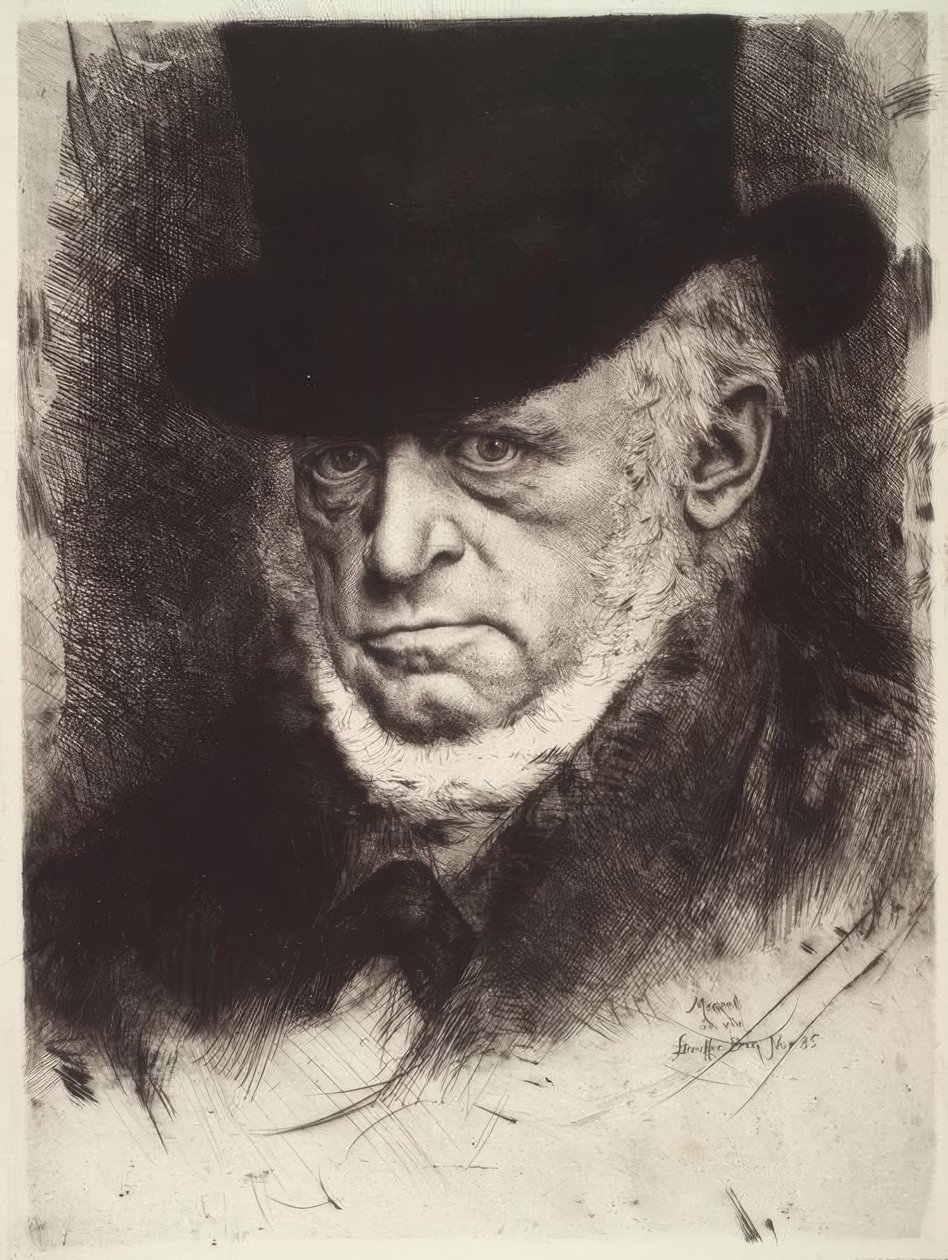 Adolph von Menzel / K.Stauffer-Bern alkotó: Karl Stauffer Bern