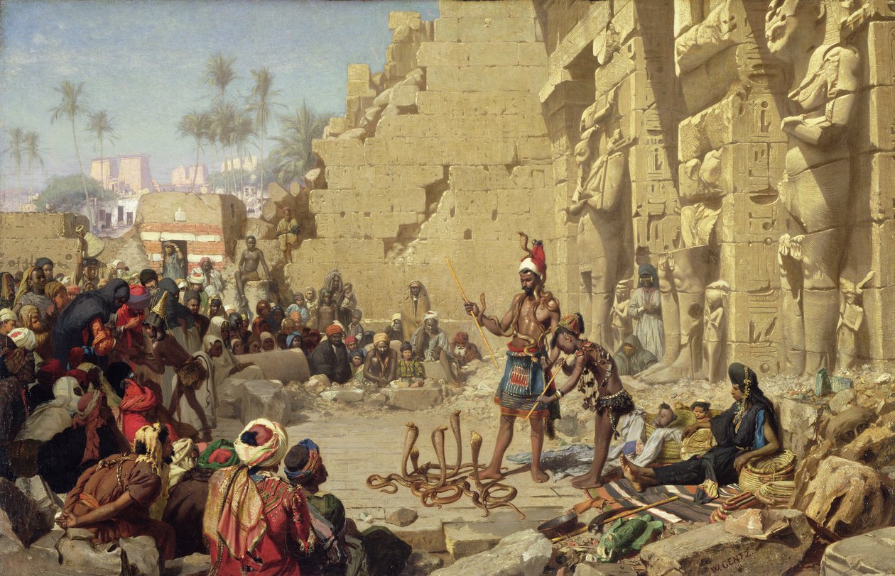 A kígyóbűvölő, 1872 alkotó: Karl Wilhelm Gentz