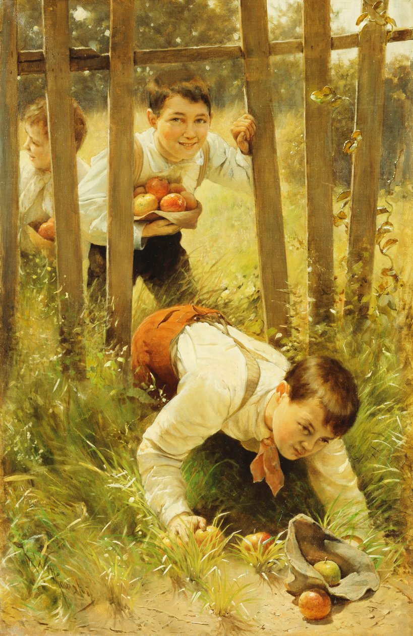 Almalopás, alkotó: Karl Witkowski