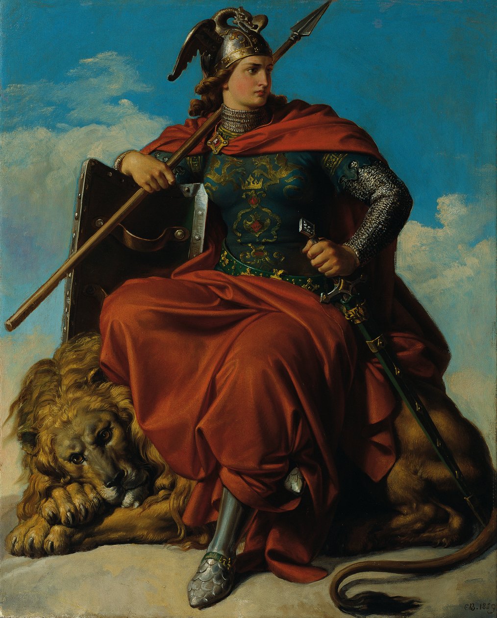 A bátorság allegóriája alkotó: Karl von Blaas