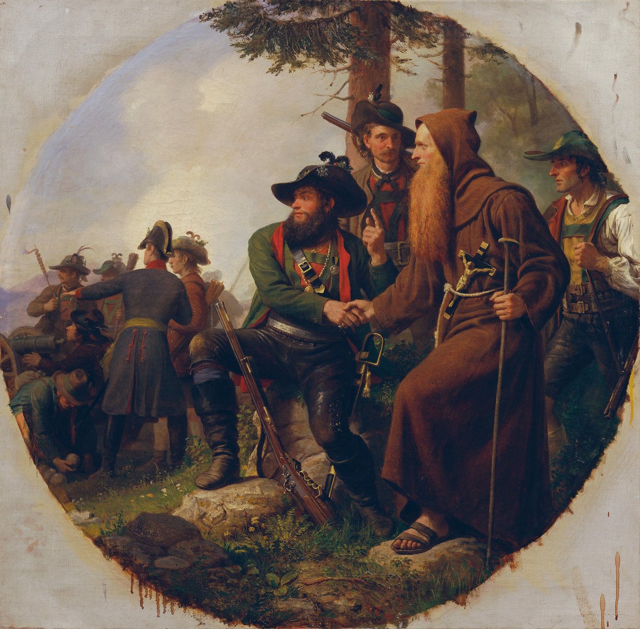 Az Isel-hegyi csata 1809-ben alkotó: Karl von Blaas