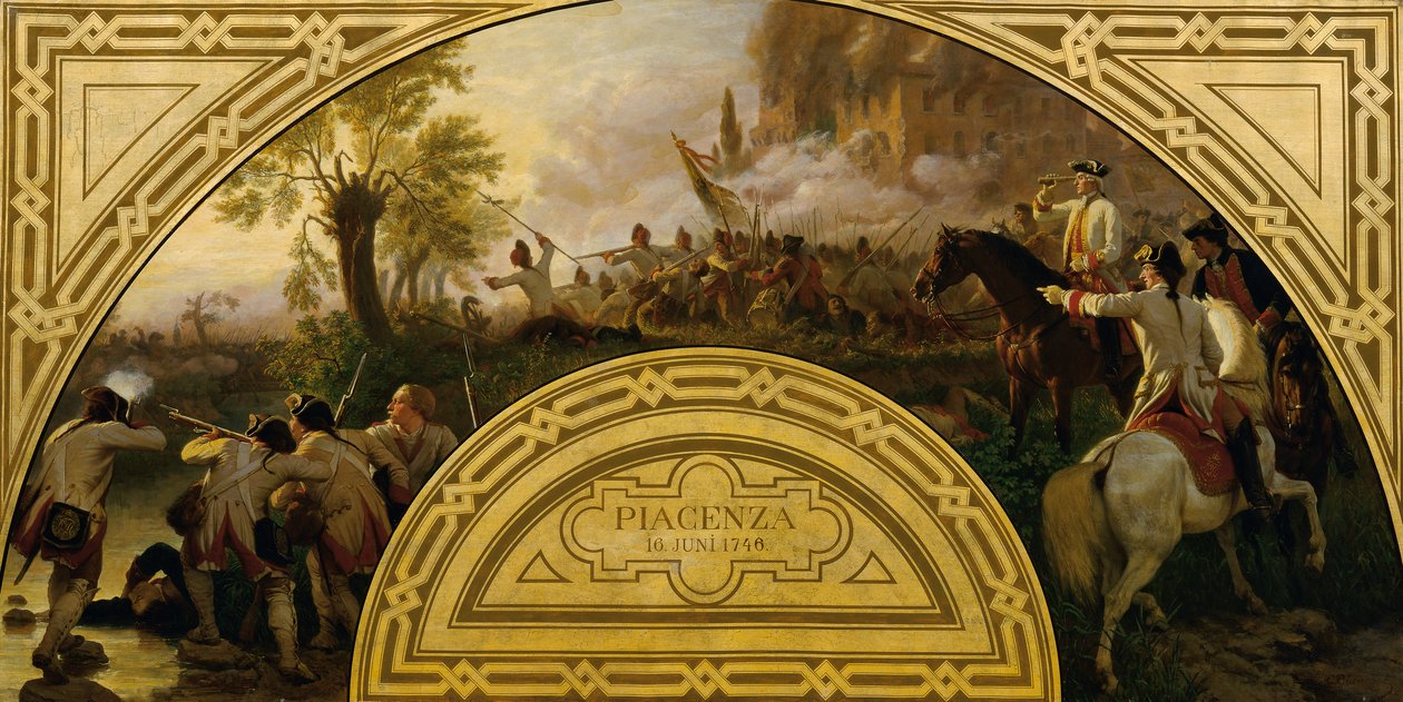 A piacenzai csata 1746 alkotó: Karl von Blaas