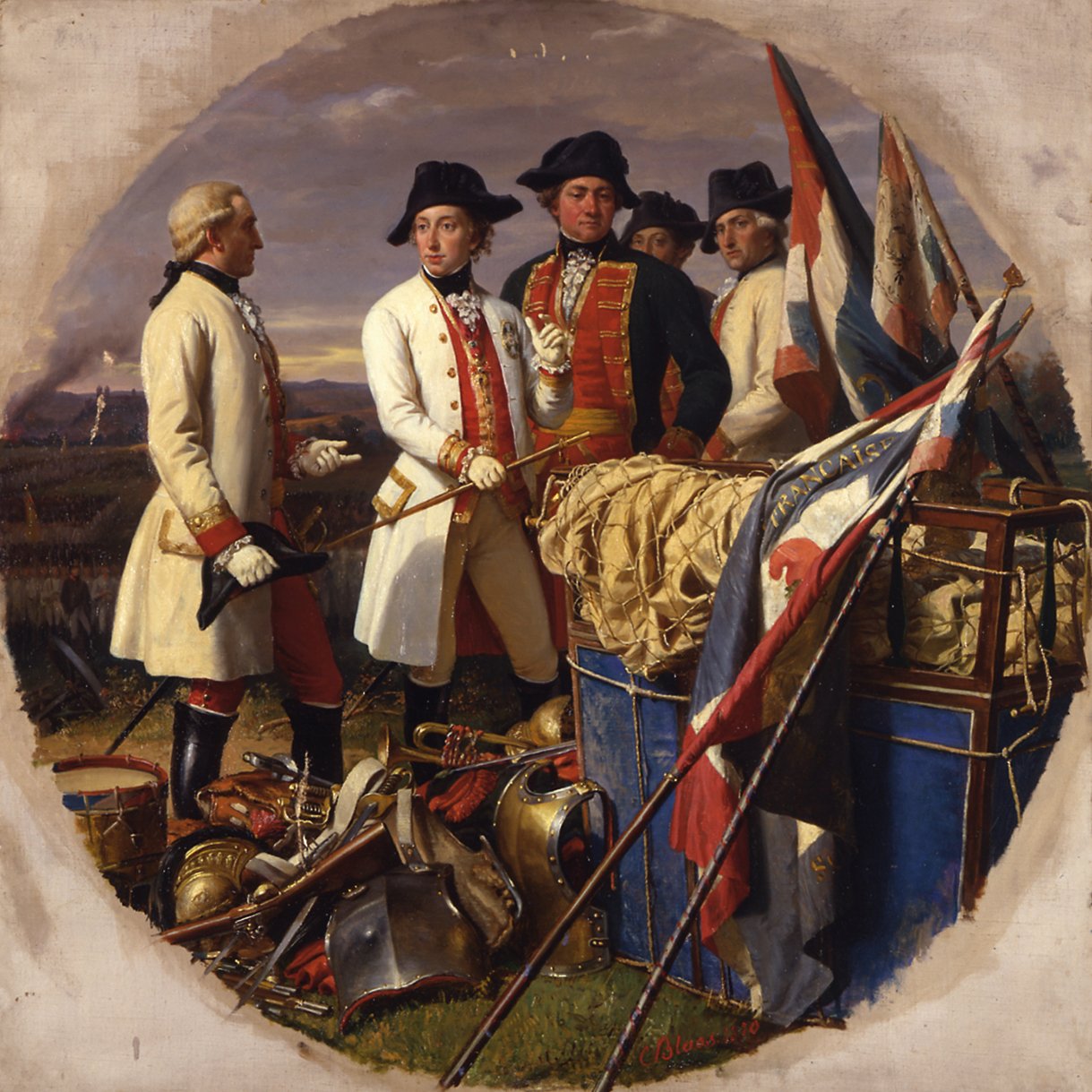 A würzburgi csata 1796-ban alkotó: Karl von Blaas